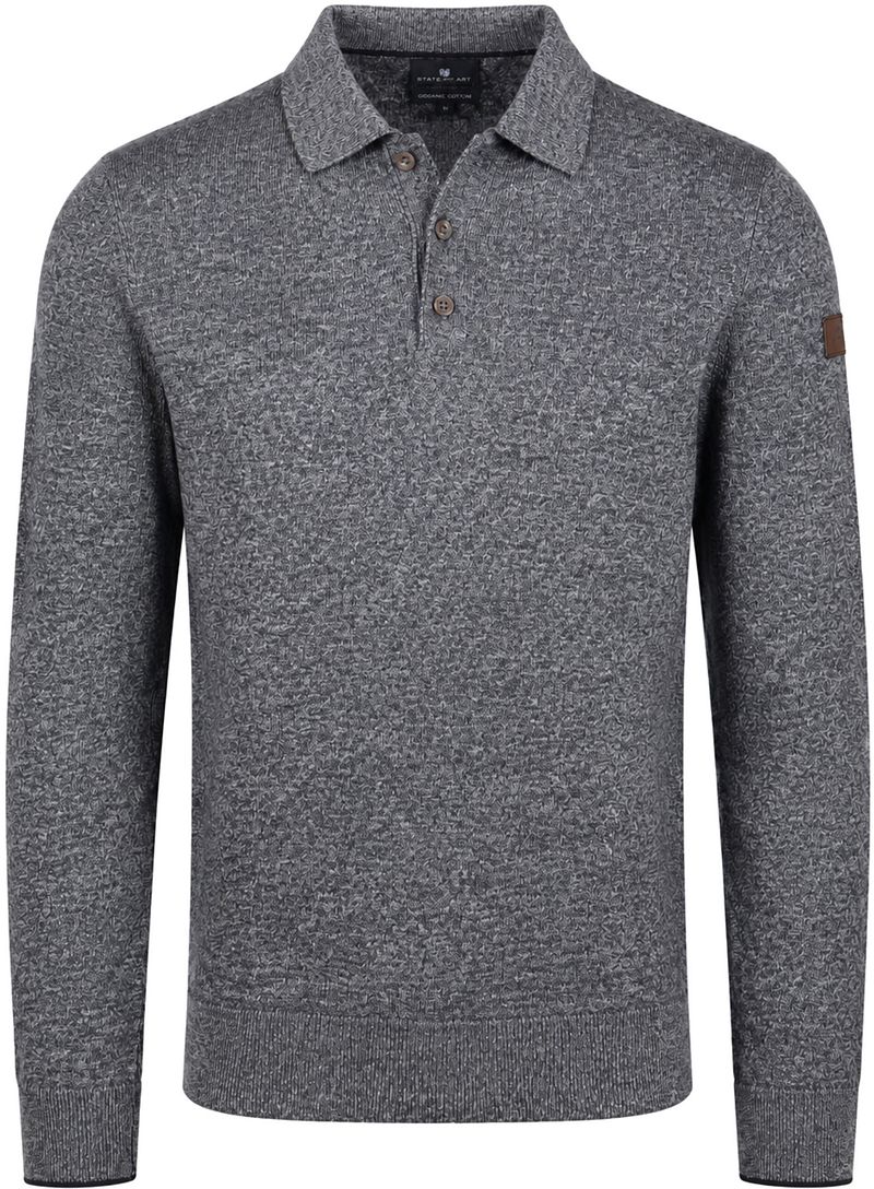 State of Art Pullover Polokraag Navy