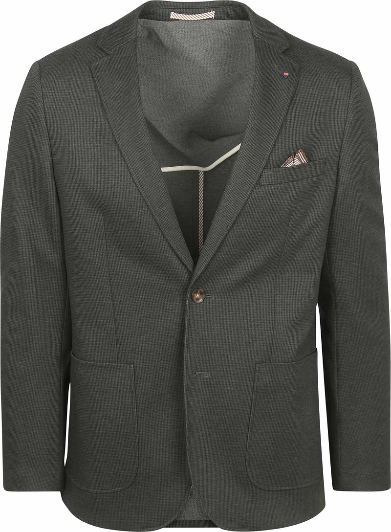 Suitable Colbert Fame Pied de Poule Dunkelgrün - Größe 46 günstig online kaufen