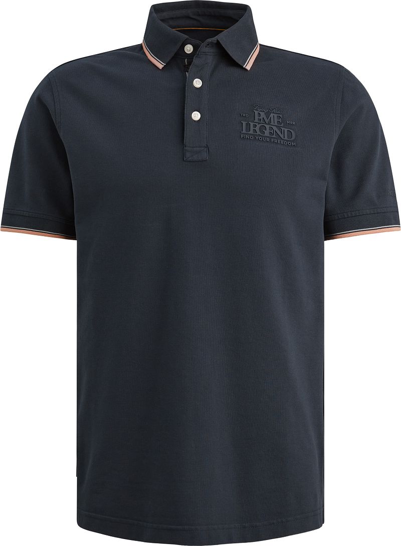 PME Legend Piqu&eacute; Poloshirt Carbon Navy