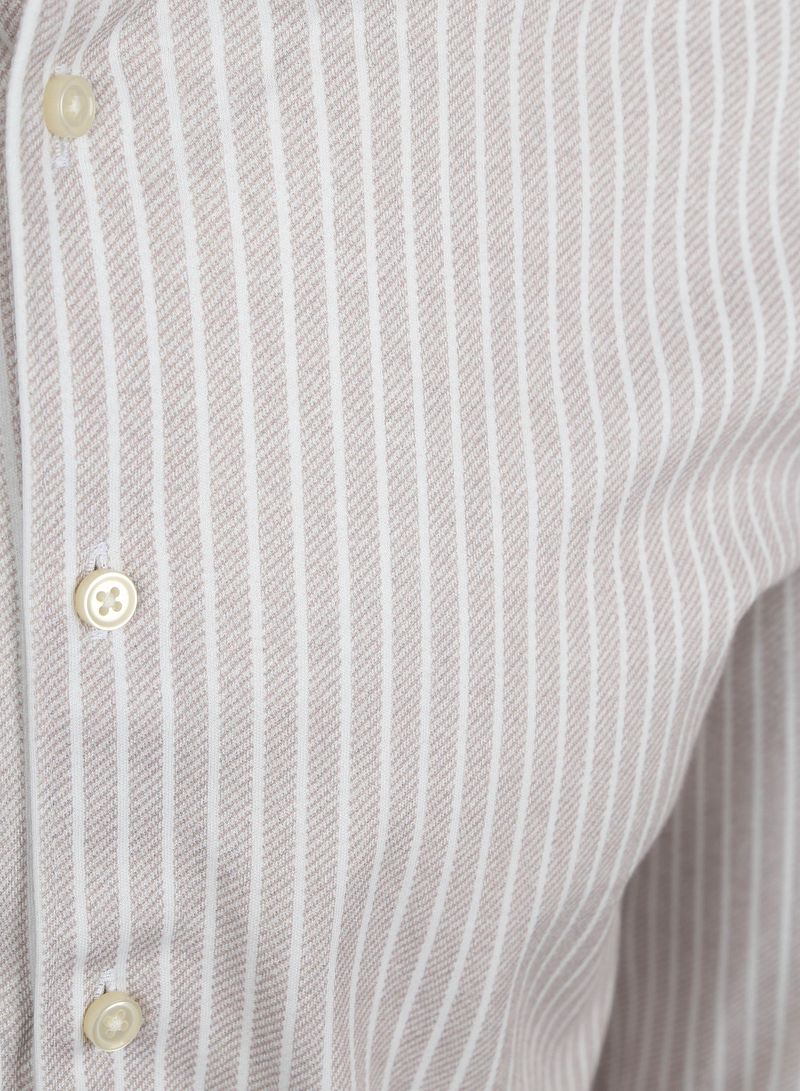 DESOTO Hemd Kent Streifen Beige - Größe XXL günstig online kaufen