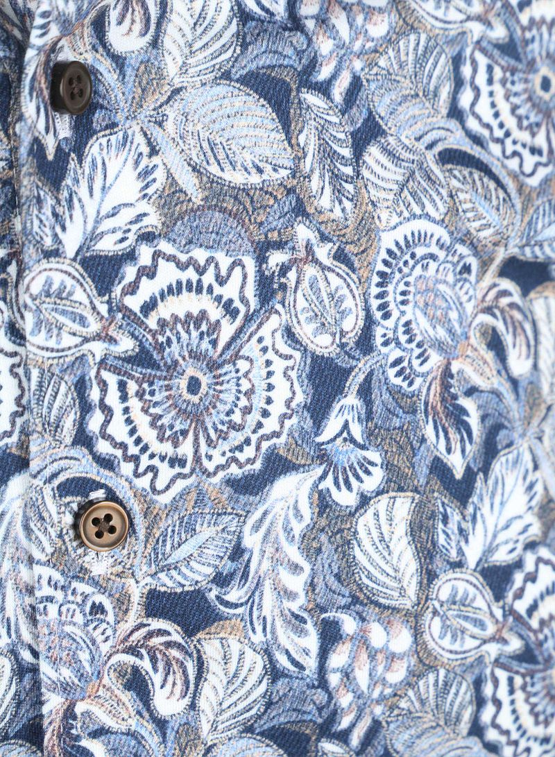 DESOTO Hemd Druck Blumen Blau  - Größe XL günstig online kaufen