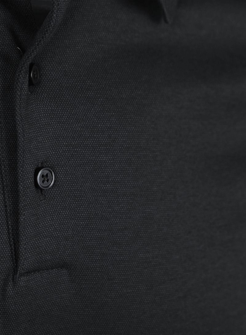 Desoto Longsleeve Poloshirt Essential Black - Größe S günstig online kaufen