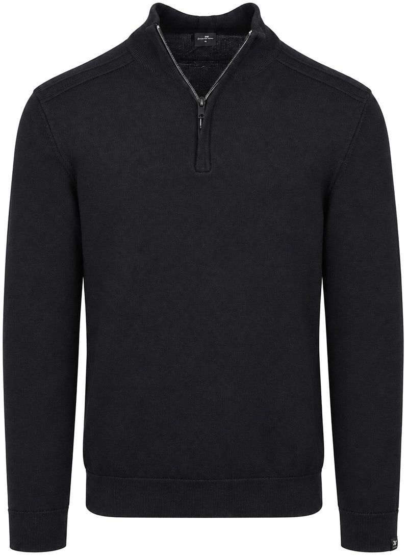 Vanguard Pullover Half-Zip Mouline Zwart - Größe L