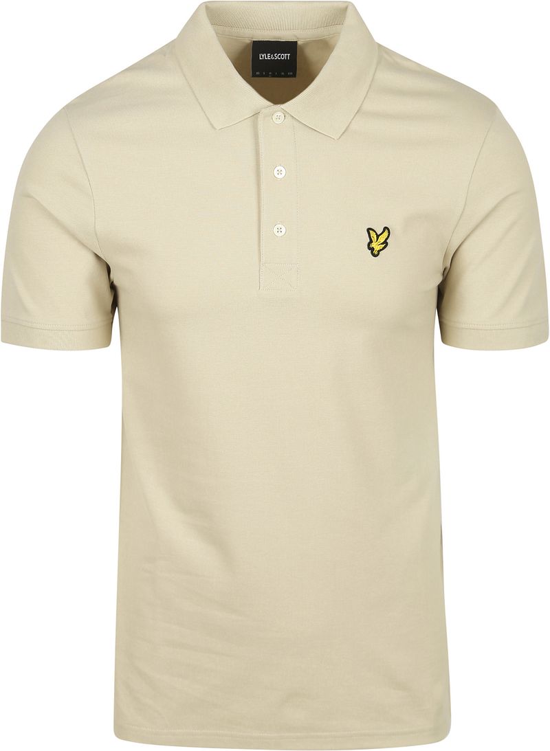 Lyle und Scott Polo Plain Grey Taupe - Größe L günstig online kaufen