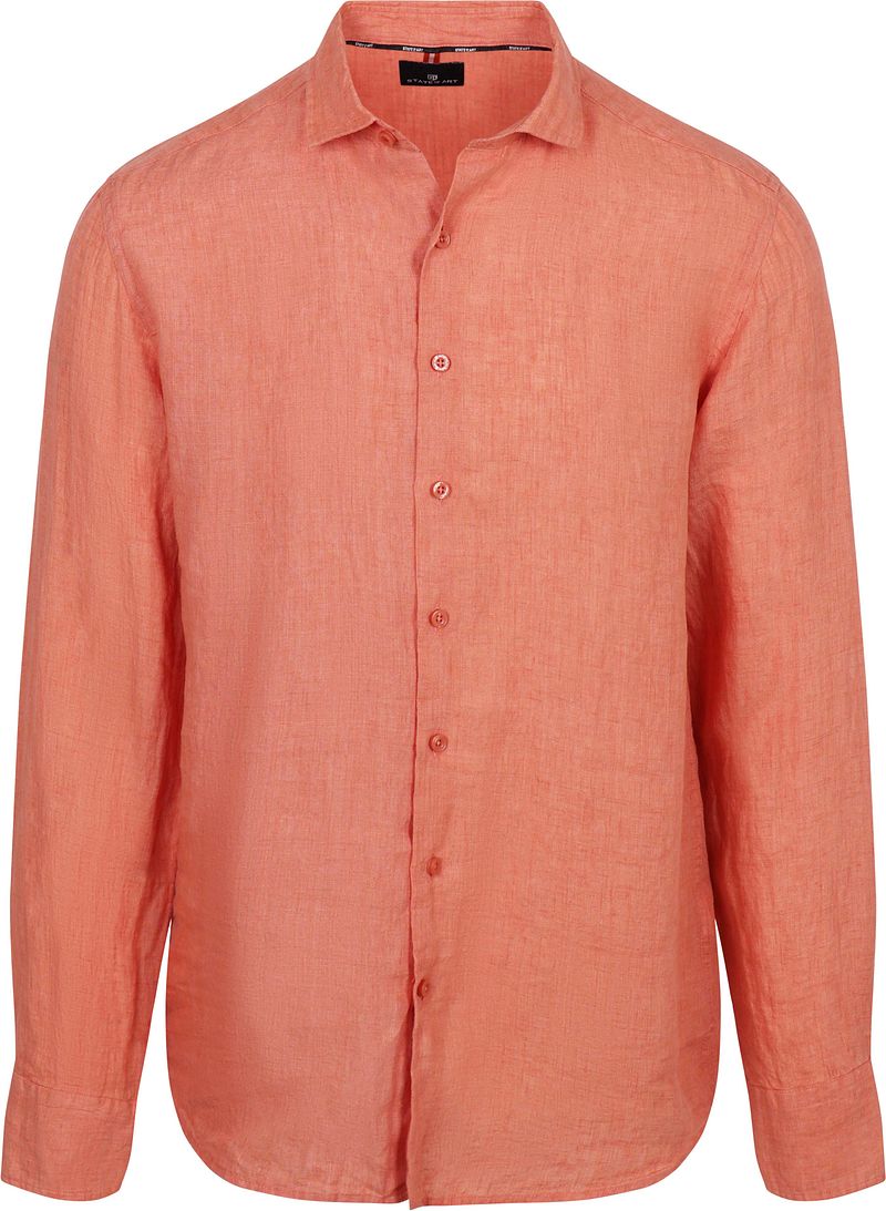 State Of Art Hemd Leinen Salmon - Größe L günstig online kaufen