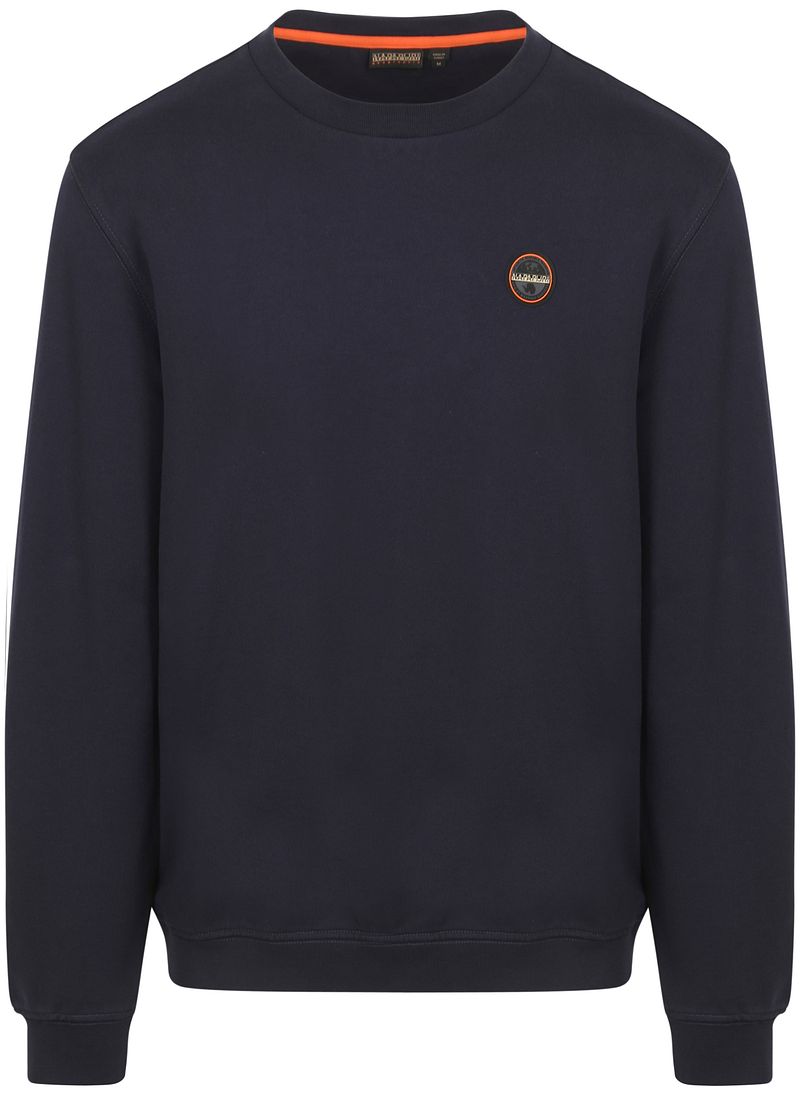Napapijri Badge Sweater Marine - Größe M