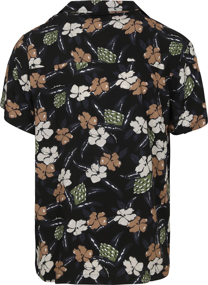 BOSS Strandhemd Blume Schwarz - Größe M günstig online kaufen