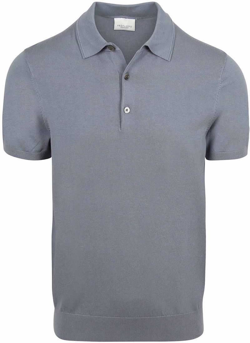 Profuomo Poloshirt Luxury Basic Blauw