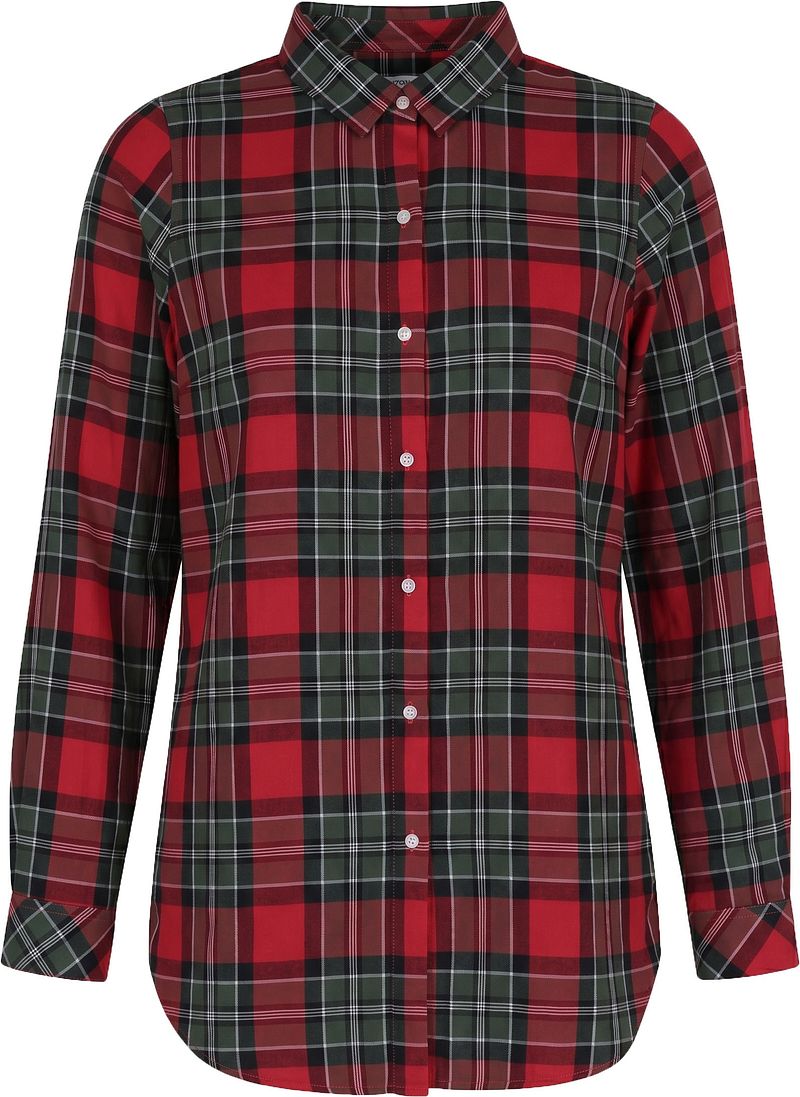 Barbour Damesblouse Barbara Check Rot - Größe Xl