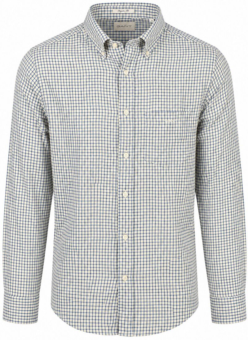Gant Hemd Flanell Kariert Blau - Größe 3XL