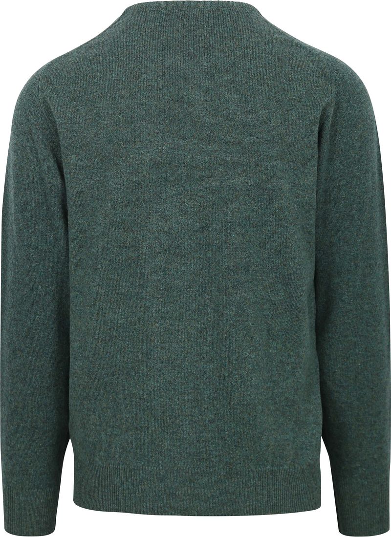 William Lockie O-Auschnitt Pullover Lammwolle Moorland Grün - Größe XL günstig online kaufen