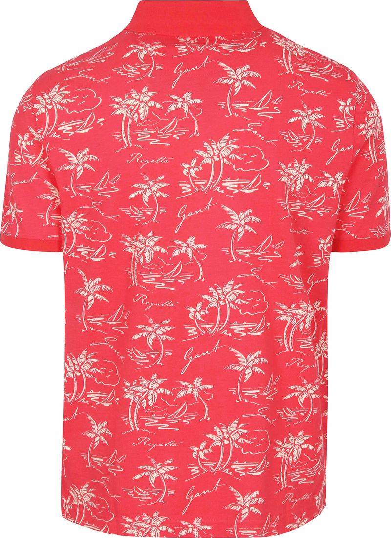 Gant Poloshirt Palm Druck Watermelon - Größe L günstig online kaufen