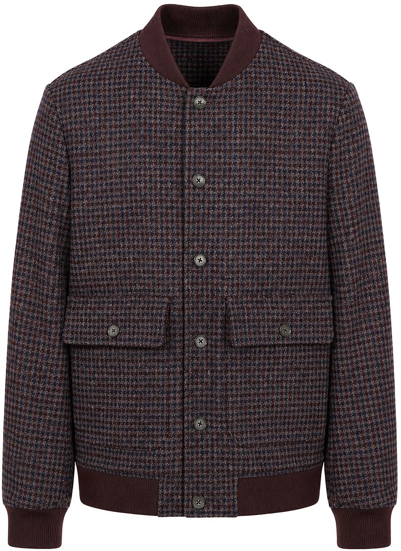 Suitable Bomberjacke Pepita Bordeaux - Größe L