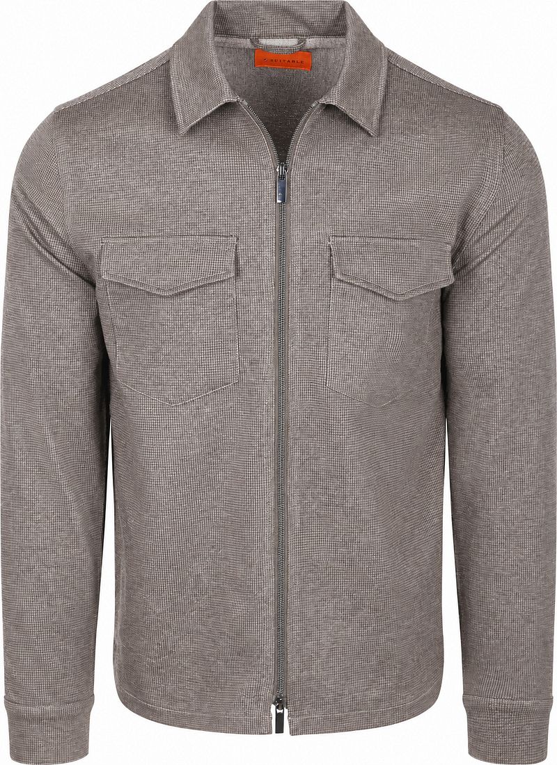 Suitable Hemdjacke Billy Houndstooth Tabacco - Größe M