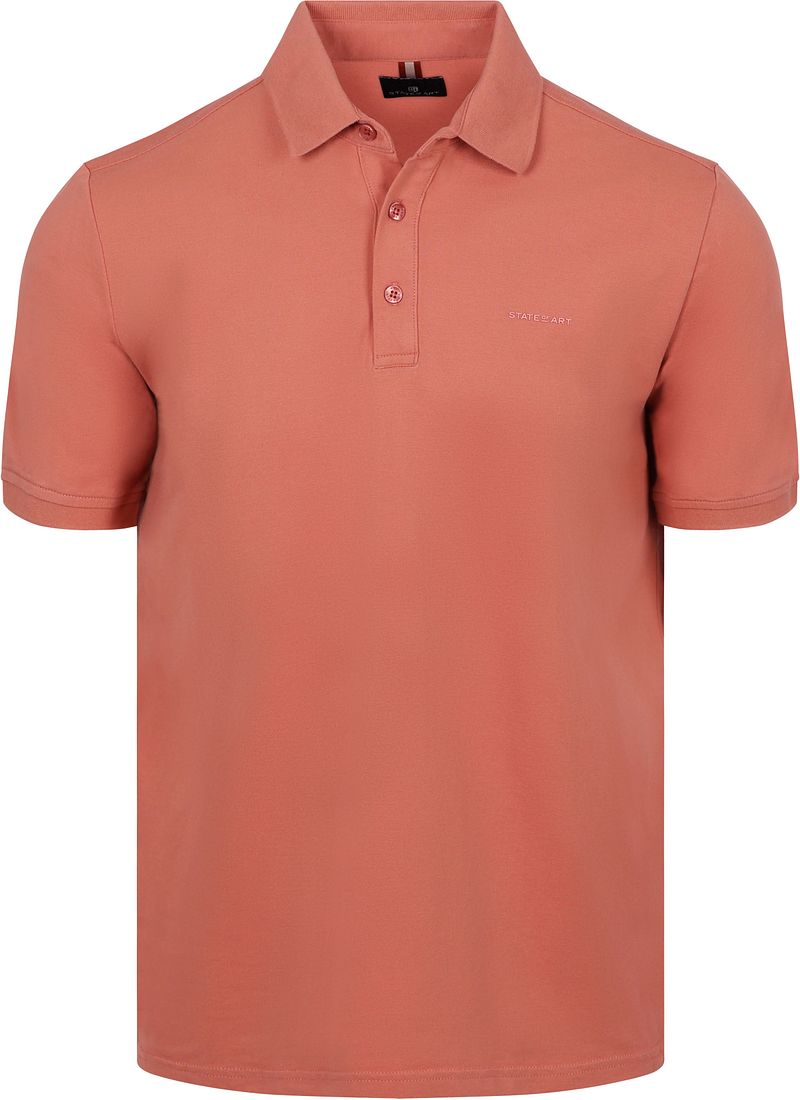 State of Art Poloshirt Piqué Old Pink - Größe L günstig online kaufen