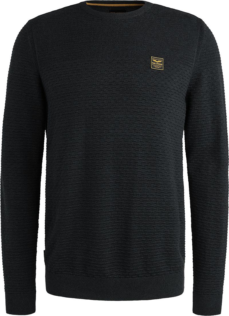 PME Legend Mouliné Structure Pullover Navy - Größe XXL günstig online kaufen
