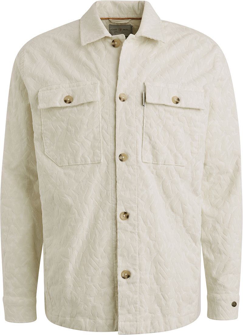 Cast Iron Hemdjacke Corduroy Ecru - Größe L günstig online kaufen