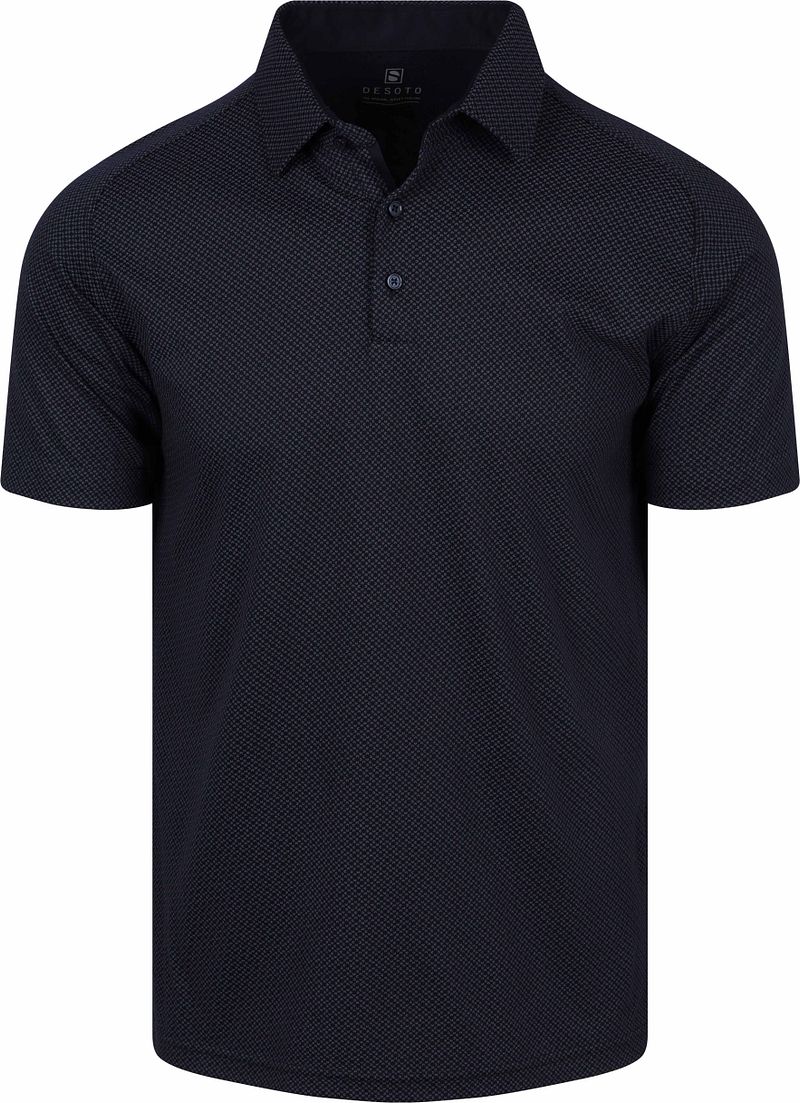 Desoto Short Sleeve Overhemd Artwork Navy