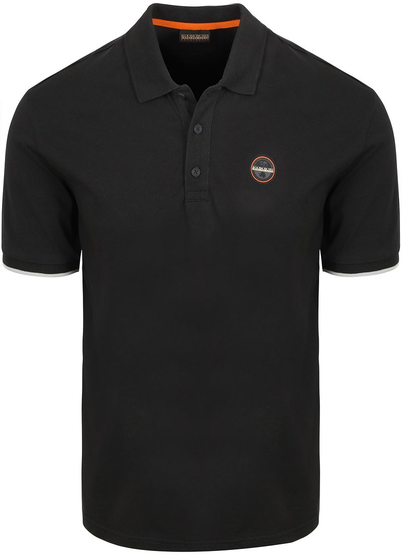 Napapijri E-Badge Polo Zwart