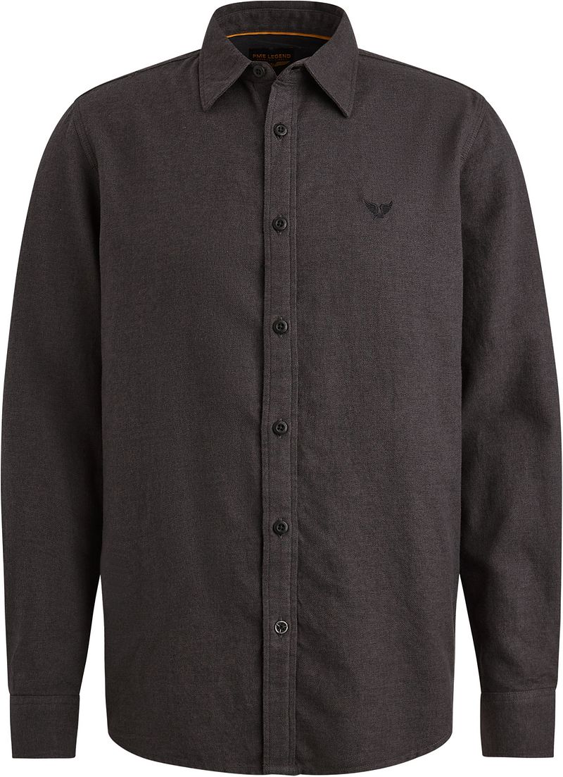 PME Legend Hemd Anthrazit Regular Fit - Größe M