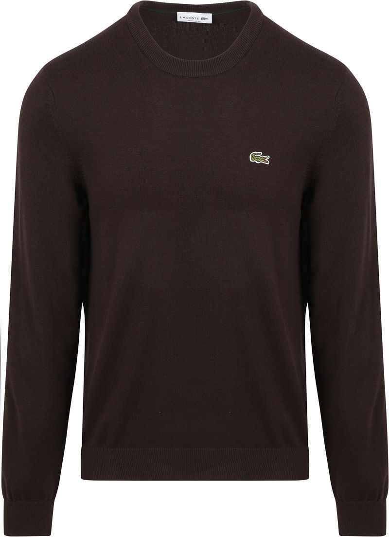 Lacoste Pullover Dunkelbraun - Größe L günstig online kaufen