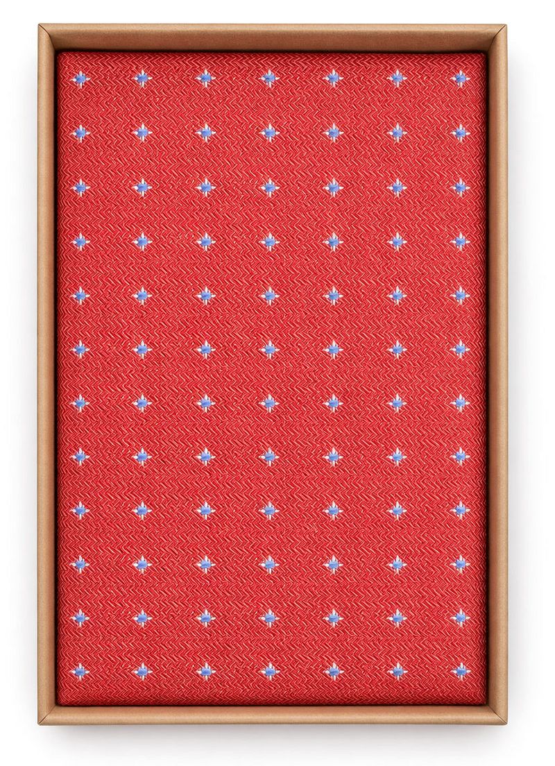 Geeignete Seidenkrawatte Blue Star Rot - günstig online kaufen