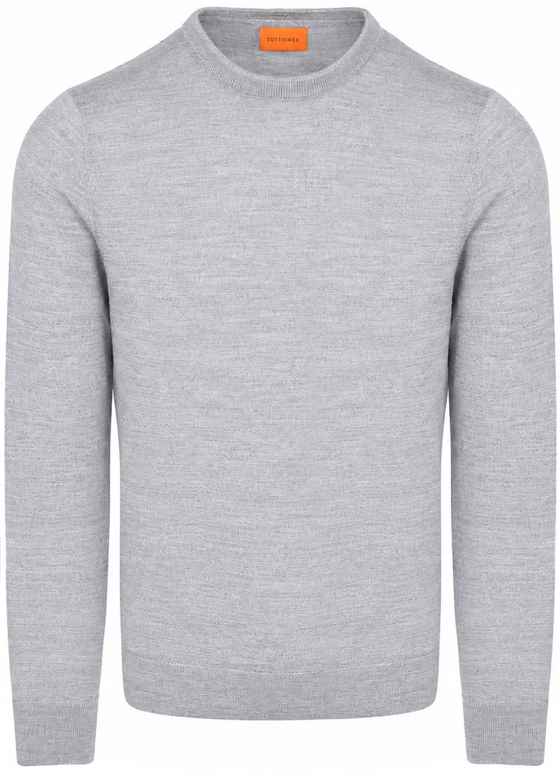 Suitable Merino Pullover Grijs