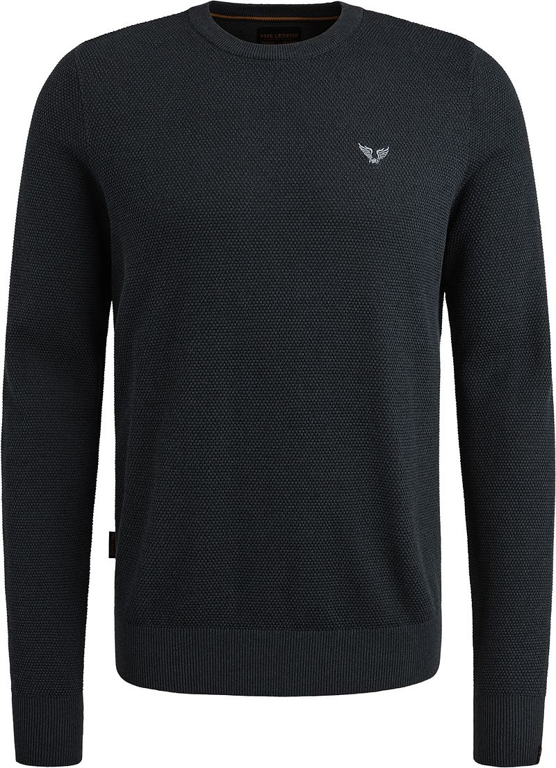 PME Legend Strukturpullover Navy - Größe 3XL