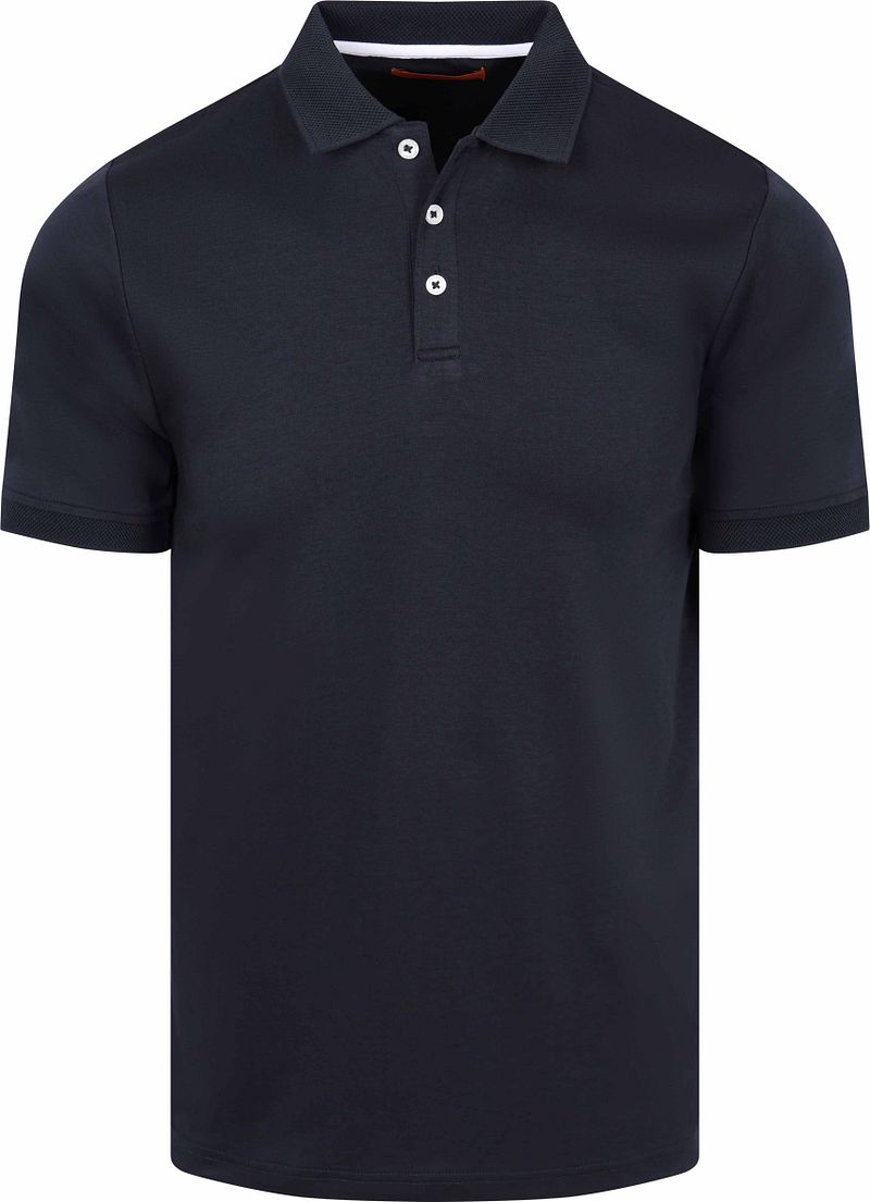 Suitable Boris Liquid Poloshirt Navy