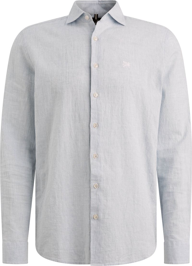 Vanguard Hemd Leinen Blend Hellblau - Größe M günstig online kaufen