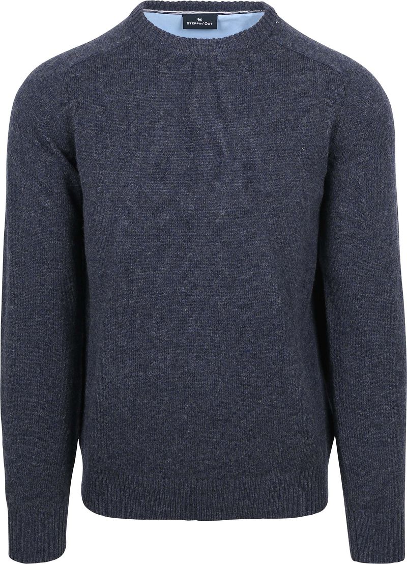 Steppin' Out Trui Lamswol Navy