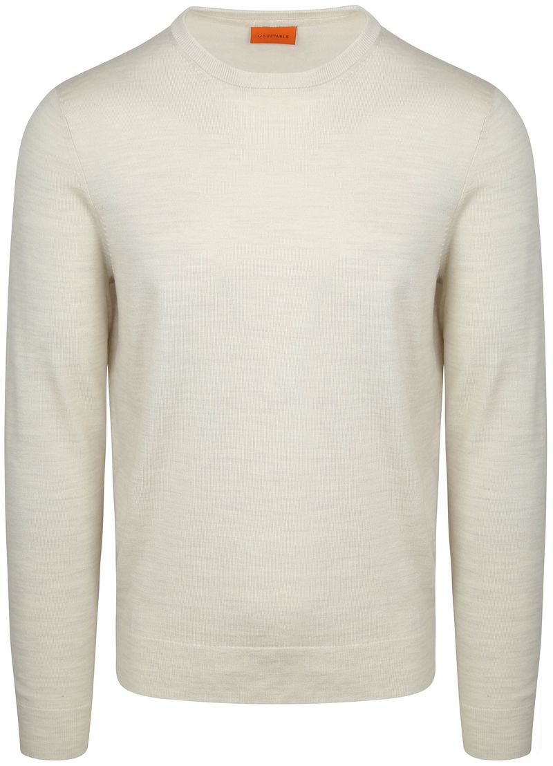 Suitable Merino Pullover Ecru - Größe M günstig online kaufen