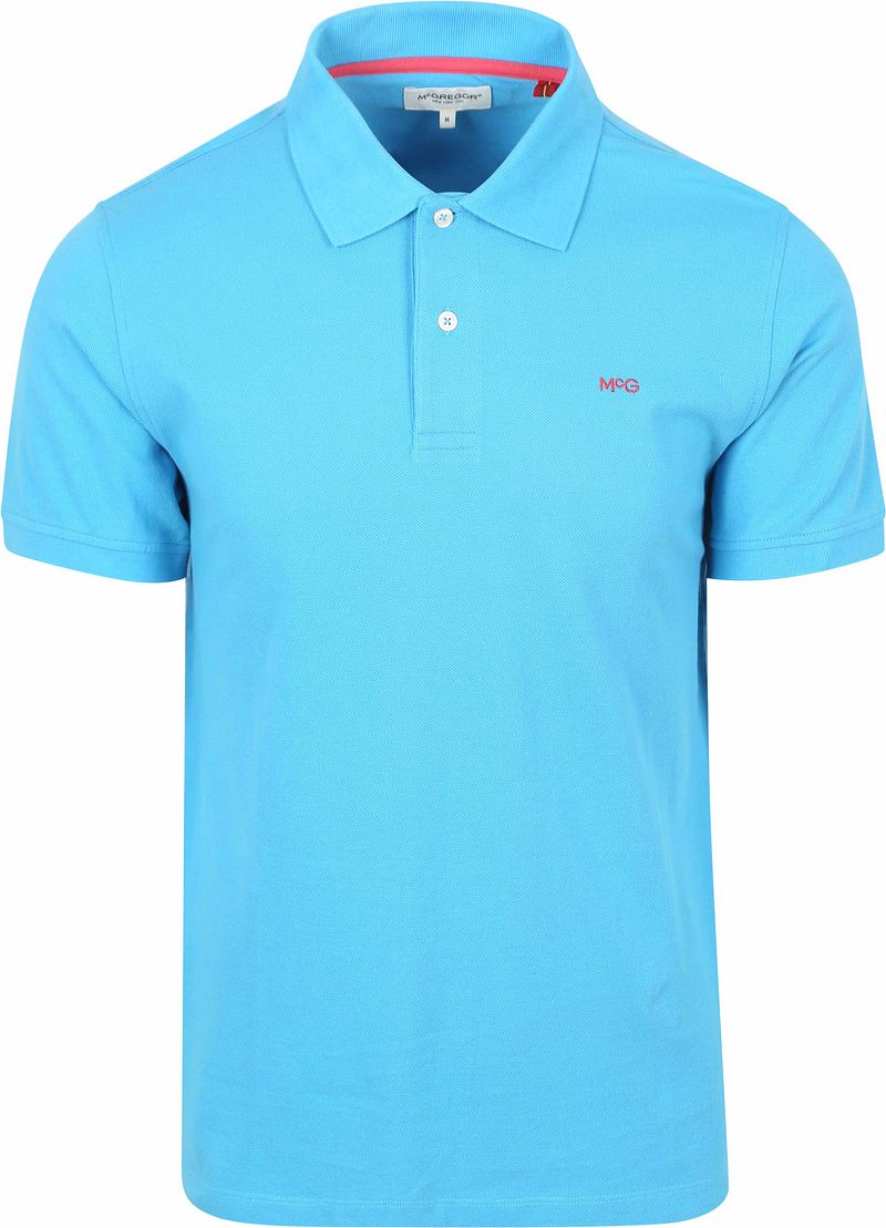 McGregor Piqué Poloshirt Seeblau - Größe L