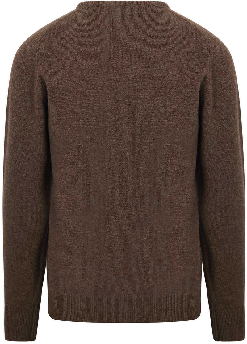 William Lockie Pullover Lammwolle Mocha - Größe XXL günstig online kaufen