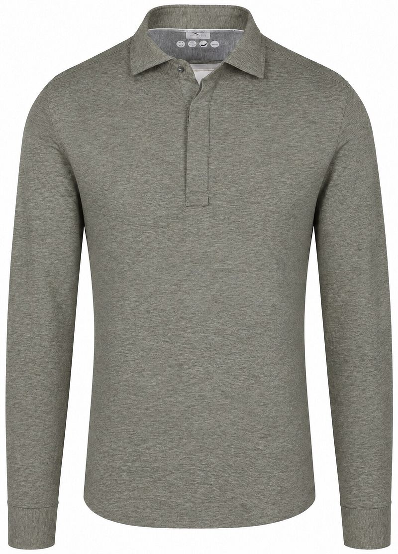 R2 Amsterdam R2 Polo Camicia Single Jersey Melange Green
