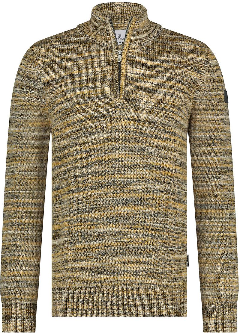 State of Art Half Zip Pullover Gelb - Größe XXL