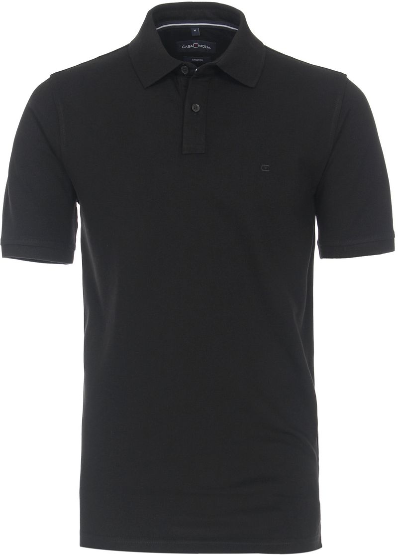 Casa Moda Poloshirt Stretch Schwarz - Größe 5XL günstig online kaufen