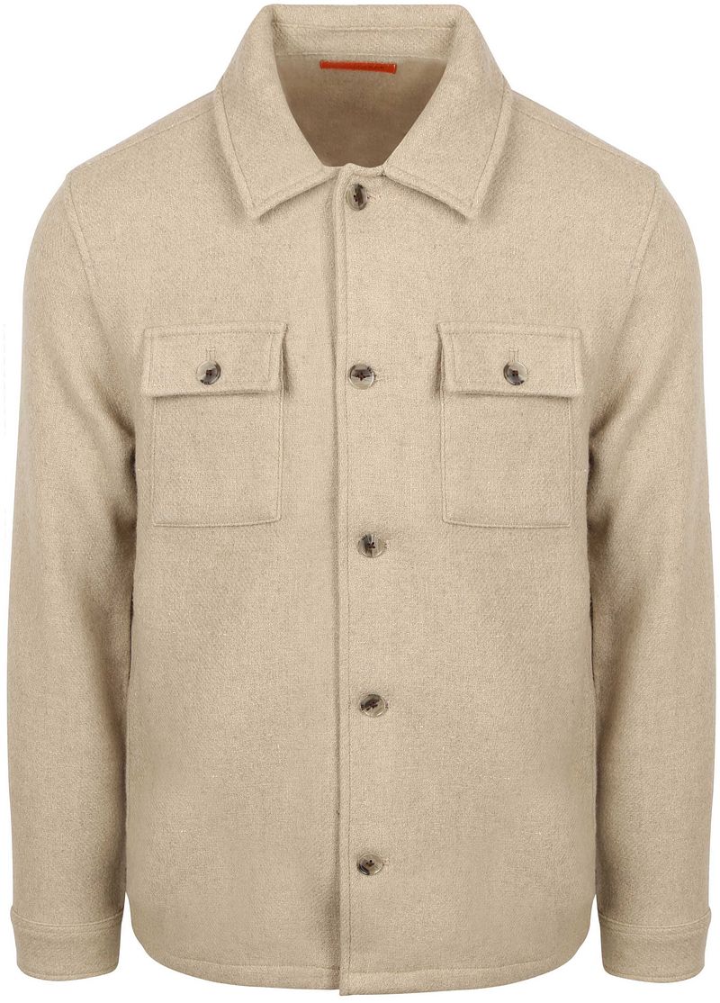 Suitable Overshirt Wool Blend Beige - Größe M günstig online kaufen