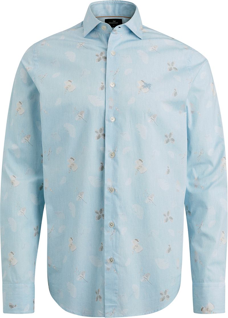 Vanguard Overhemd Print Lichtblauw