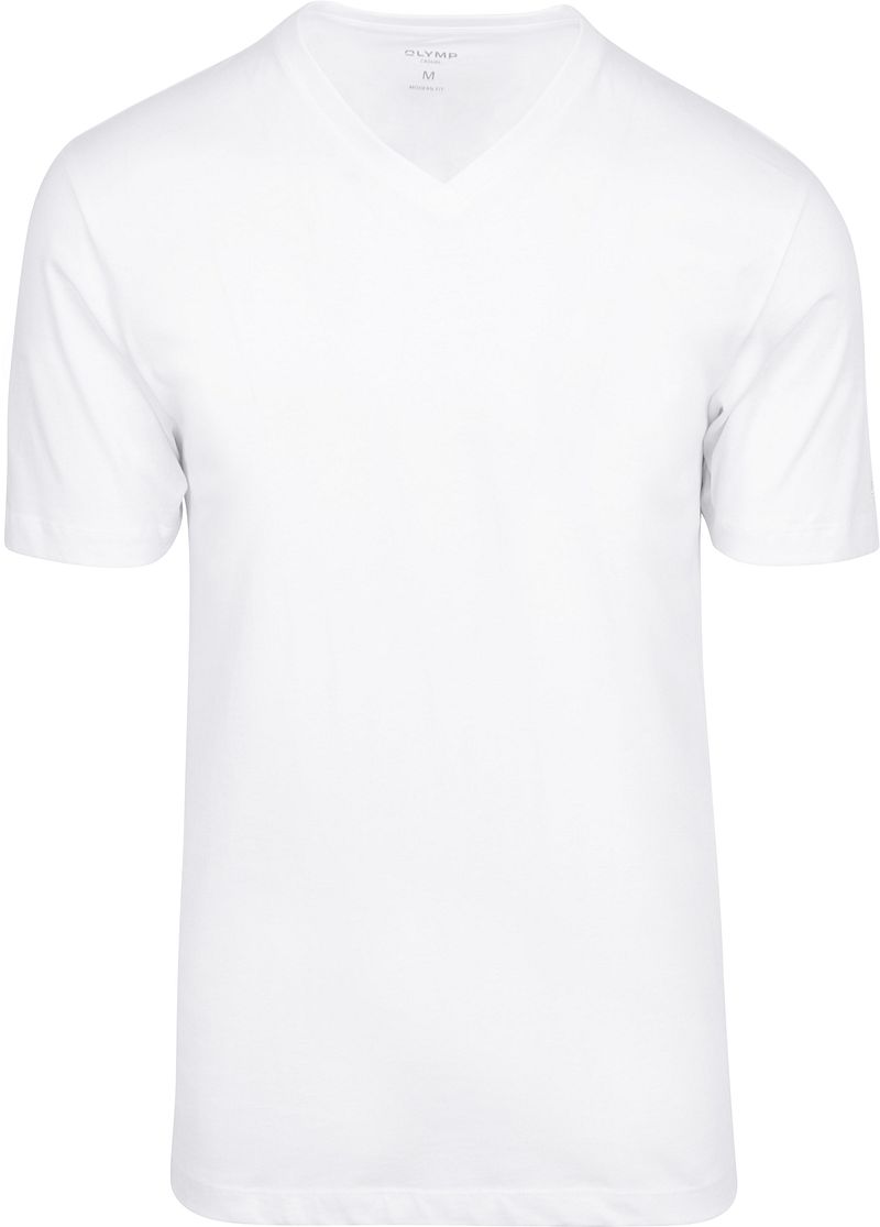 OLYMP T-Shirt/ Unterziehshirt Regular Fit V-Hals 2er Pack - Größe L günstig online kaufen