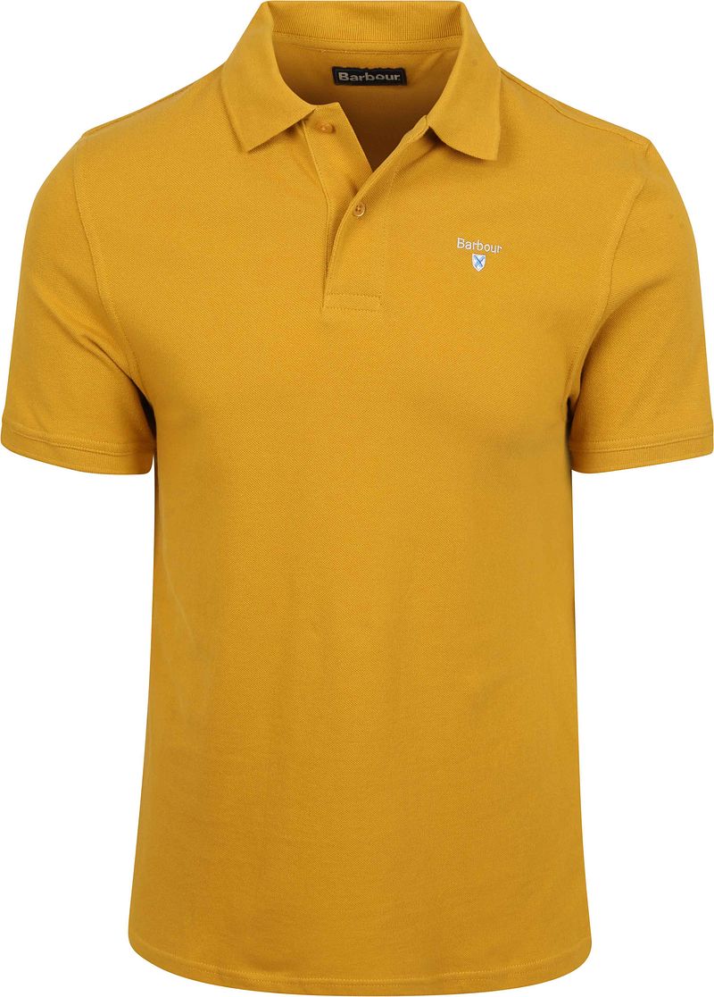 Barbour Pique Polo Ochre Geel