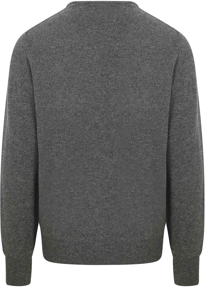 William Lockie O-Auschnitt Pullover Lammwolle Gliff Grau - Größe XXL günstig online kaufen