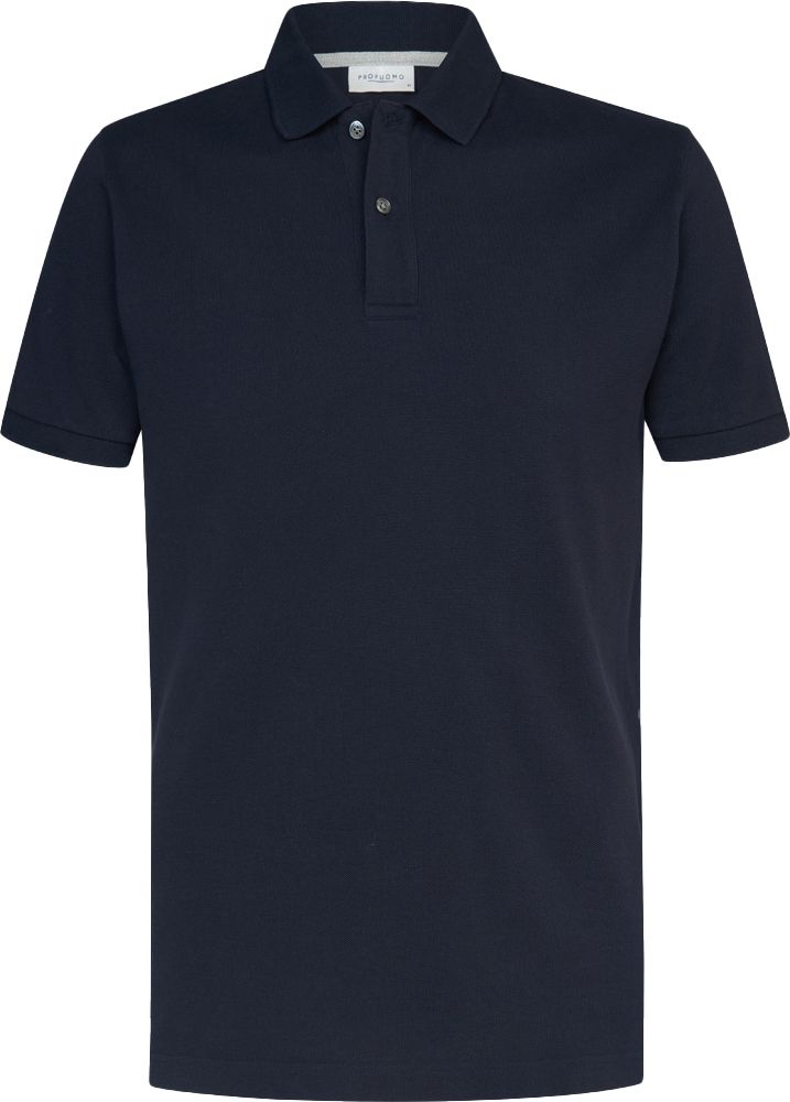 Profuomo Piqué Poloshirt Navy - Größe S günstig online kaufen