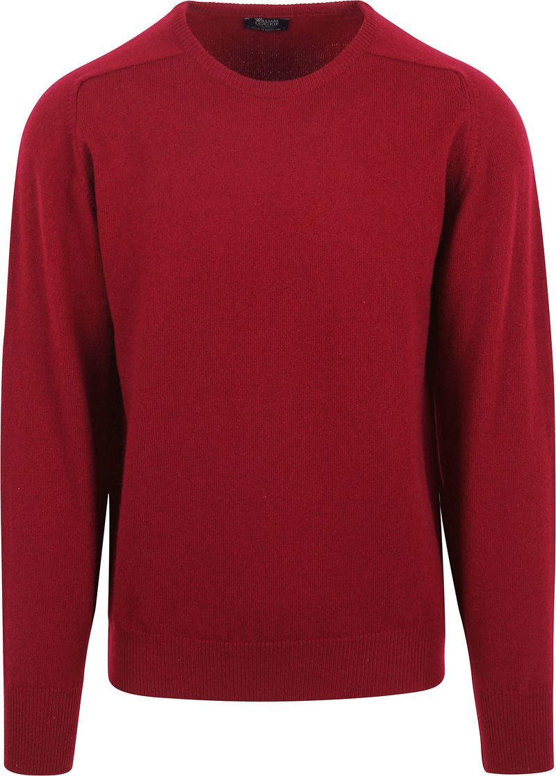 William Lockie Pullover O-neck Lambswool Dubonnet - Größe L günstig online kaufen