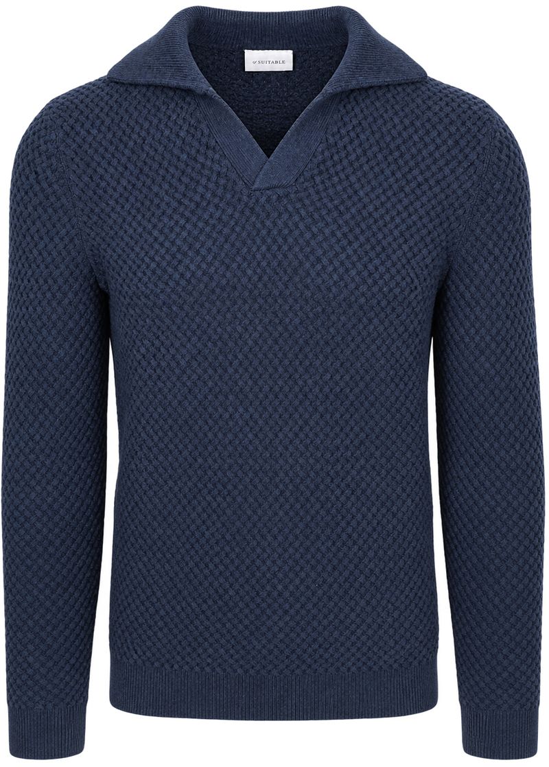 Suitable Trui Riva Heavy Structure Navy