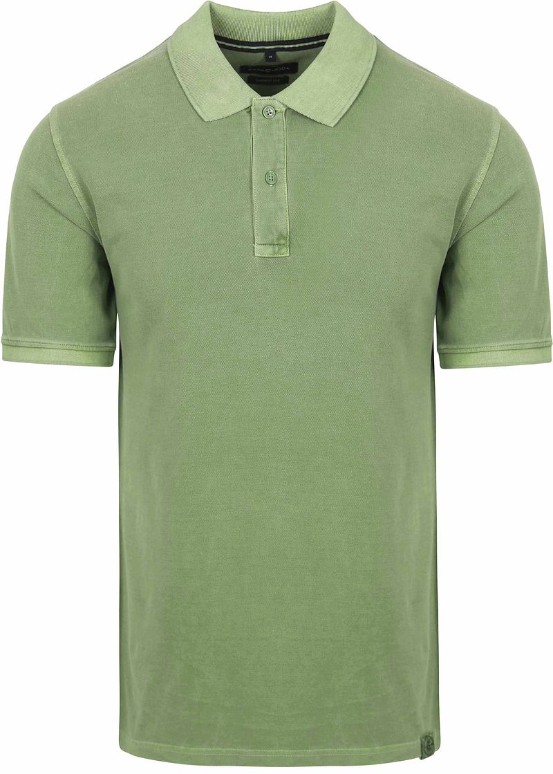 Casamoda Polo Piqu&eacute; Garment Dye Groen