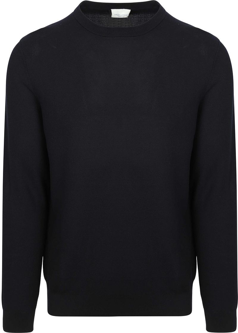 Profuomo Pullover Structure Marine - Größe M