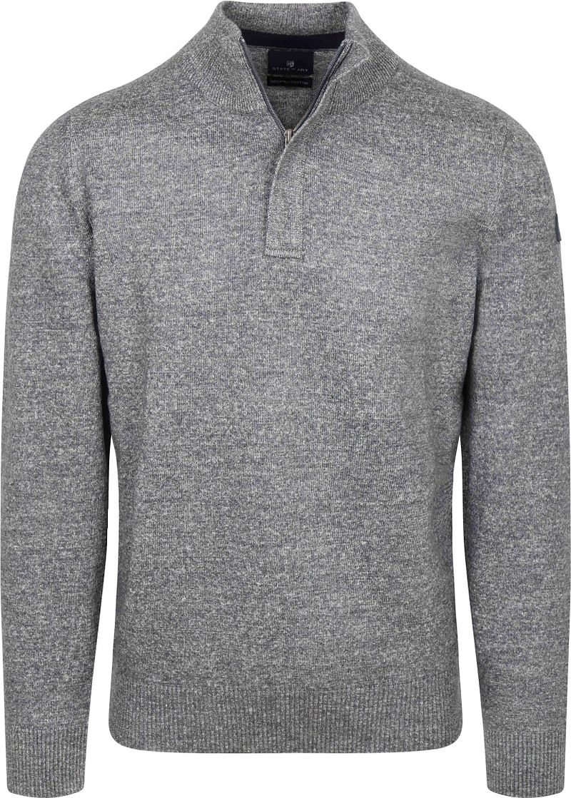 State of Art Pullover Sportzip Donkerblauw