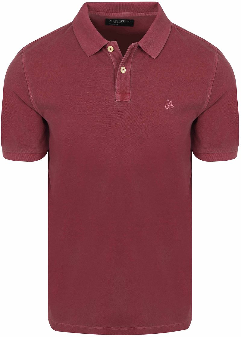 Marc O'Polo Poloshirt Piqu&eacute; Acai Rood