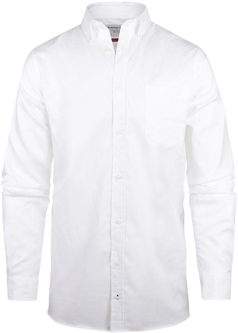 Steppin' Out Extra Long Sleeves Hemd Twill Weiß - Größe XXL günstig online kaufen